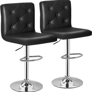 VECELO Adjustable Bar Stools with Back